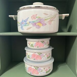 Studio Nova New Gourmet Gabriele Flower Cooking Pan & Metal bowl Set